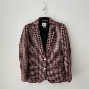 Wilfred Houndstooth Blazer in Black, White & Red